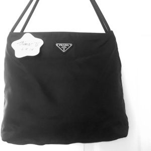 S🌺LD Prada Tessuto City Shoulder Tote Bag Medium